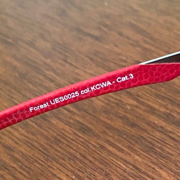 ☠️ Philipp Plein Women’s Sunglasses Forest Red Rare Aviators with Case - Picture 6 of 6